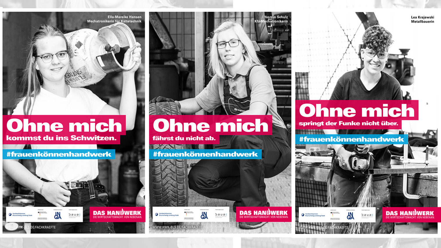 Plakatkampagne Frauen können Handwerk Plakatkampagne Frauen können Handwerk