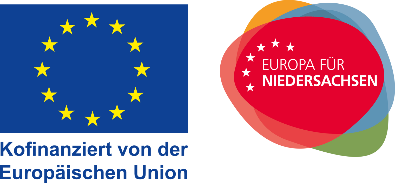 Förderlogo "Kofinanziert von der EU / Europa für Niedersachsen" Förderlogo "Kofinanziert von der EU / Europa für Niedersachsen"