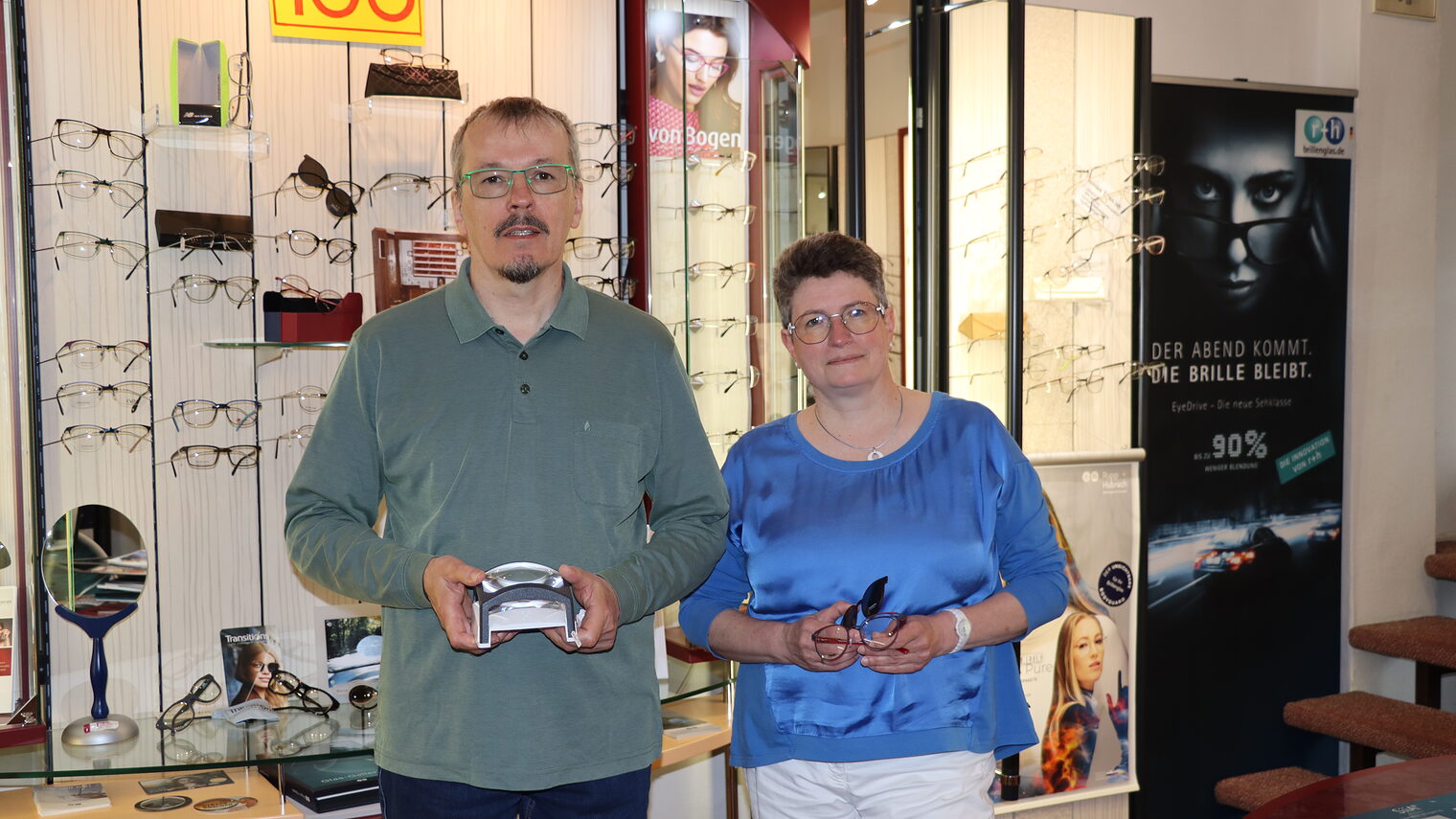Antje und Friedrich-Wilhelm Timpe von Augenoptik Pape in Ilsede.